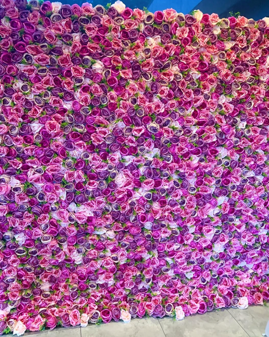 Purple Princess Flower Wall