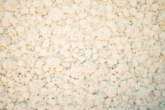 White Pearl Flower Wall