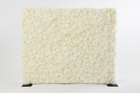 White Pearl Flower Wall