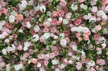 Pretty in Pink Flower Wall