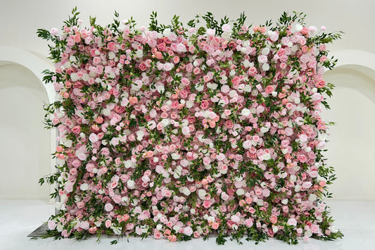 Pretty in Pink Flower Wall