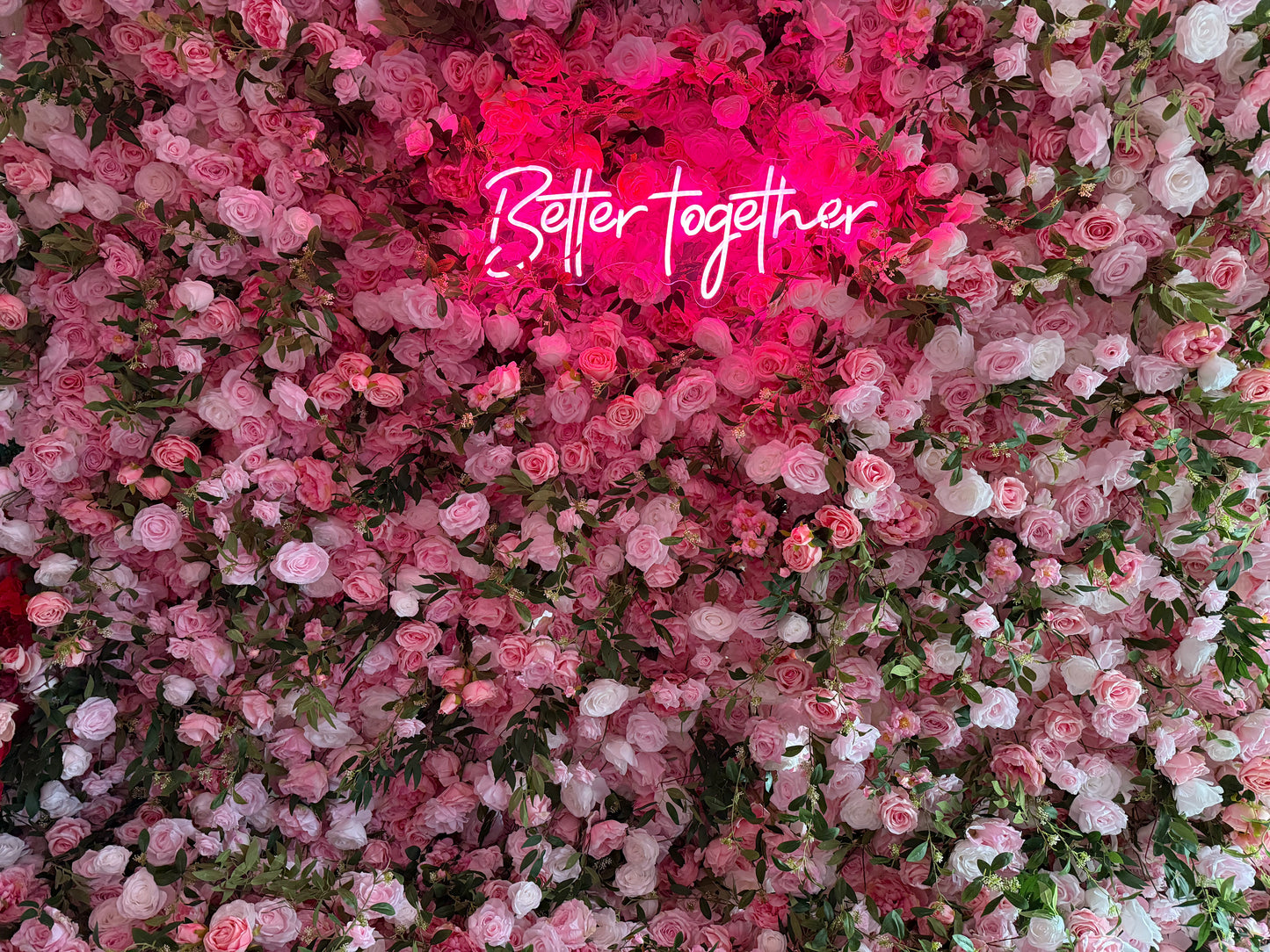 Pretty in Pink Flower Wall