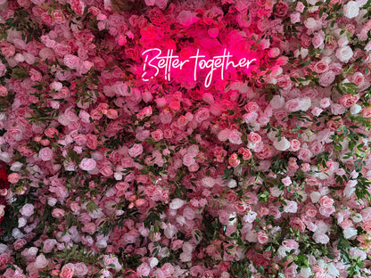 Pretty in Pink Flower Wall